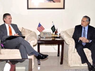 US Ambassador And Ishaq Dar Meeting