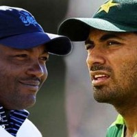 Brian Lara and Wahab Riaz