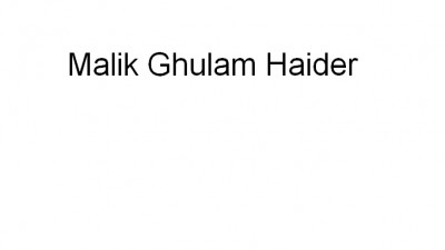 Malik Ghulam Haider