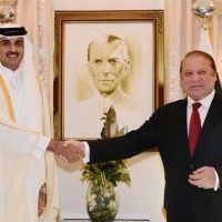 Nawaz Sharif And Tamim Bin Hmadalsany Met