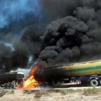 Oil Tankers Fire