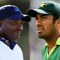 Wahab Riaz and Brian Lara