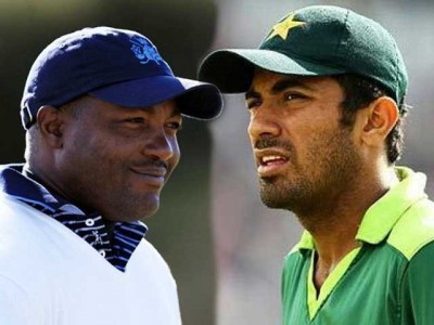 Wahab Riaz and Brian Lara