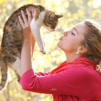 Girl with Cat