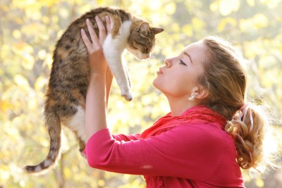 Girl with Cat