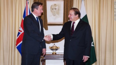 Nawaz Sharif and David Cameron