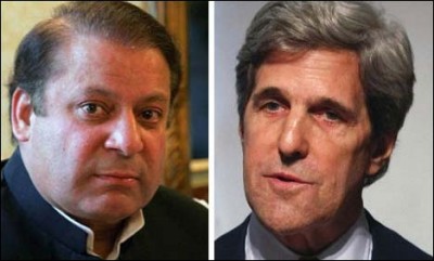 Nawaz Sharif and John Kerry