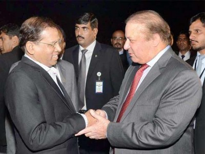 Sri Lankan President and Nawaz Sharif