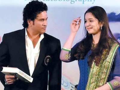 Tendulkar with Daughter