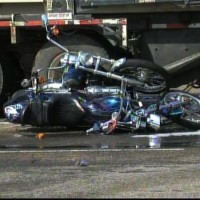 Truck And Motorcycle Accident