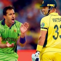 Wahab Riaz and Shane Watson