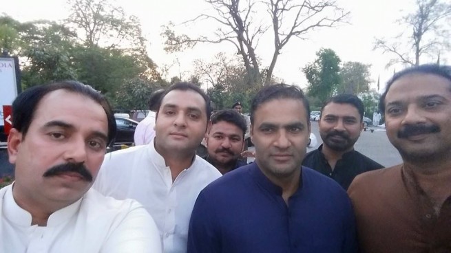 Chaudhry Khalid with Abid Sher Ali