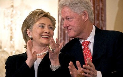 Hillary and Bill Clinton