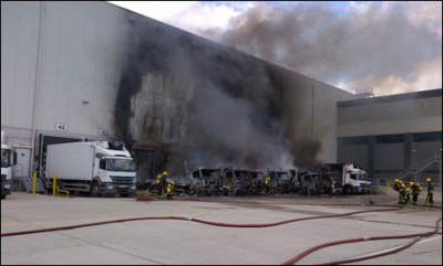 Industrial Estate Warehouse Fire 