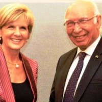 Julie Bishop And Sartaj Aziz