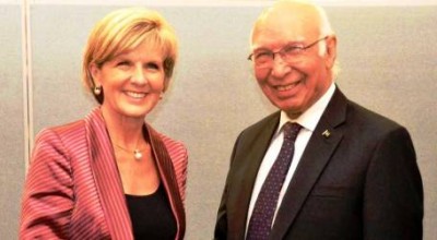 Julie Bishop And Sartaj Aziz