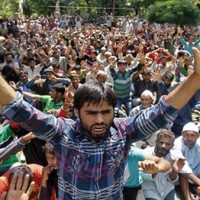 Kashmir Employees Demonstrate