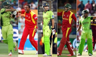 Pakistan And Zimbabwe Cricket Players