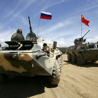 Russia,China, Military Exercise