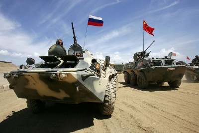 Russia,China, Military Exercise