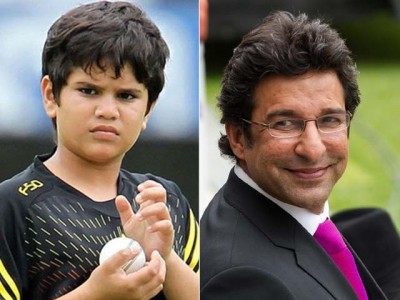 Wasim Akram and Arjun