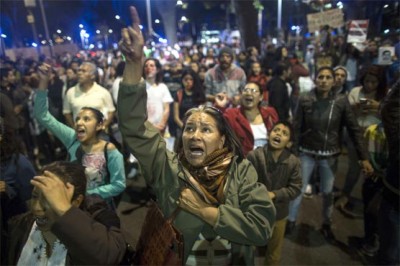 Mexico People Demonstrate