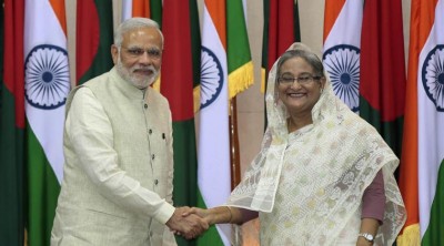 Narendra Modi and Sheikh Hasina 