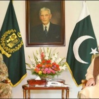 Nawaz Sharif And Raheel Sharif Meating