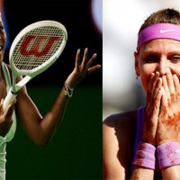 Serena Williams and Lucie Safarova