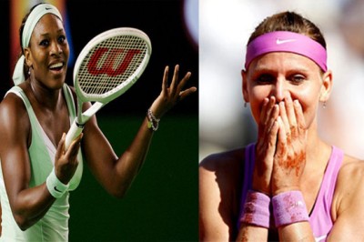 Serena Williams and Lucie Safarova