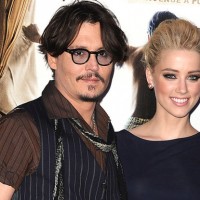 Johnny Depp with Wife