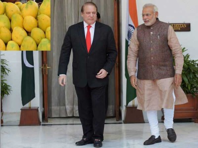 Narendra Modi and Nawaz Sharif 