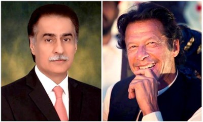 Ayaz Sadiq and Imran Khan