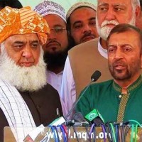 Maulana Fazlur Rehman with Farooq Sattar