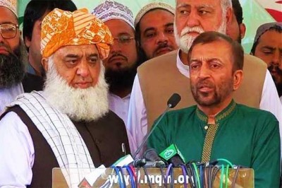 Maulana Fazlur Rehman with Farooq Sattar