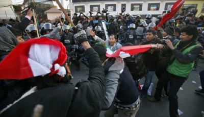 Protesters in Nepal