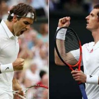 Andy Murray and Roger Federer