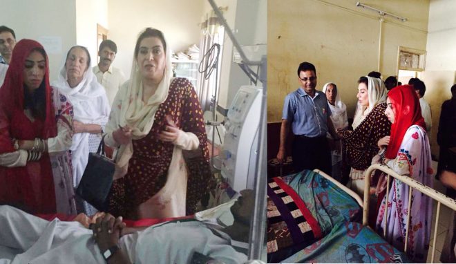 ڈاکٹر فہمیدہ مرزا کا عید کے روز سول اسپتال بدین کا دورہ