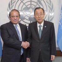 Nawaz Sharif and Ban ki Moon