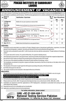 Punjab Institute Cardiology Advertisement