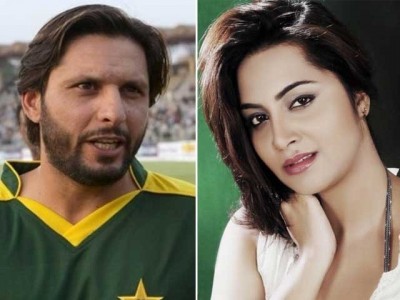 Shahid Afridi and Arshi Khan