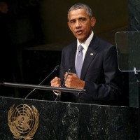 UN General Assembly Obama Addressing