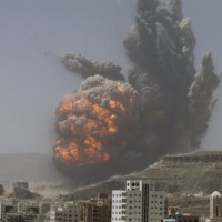 Yemen Coalition Forces Air Strikes