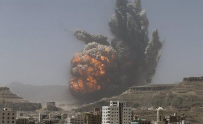 Yemen Coalition Forces Air Strikes