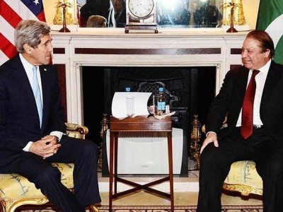 John Kerry and Nawaz Sharif