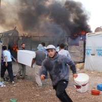 Refugee Camp Fire