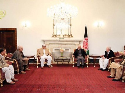 Ashraf Ghani and Pakistani Delegation Meeting