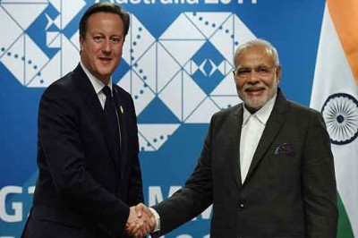 David Cameron and Narendra Modi