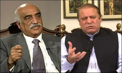 Khurshid Shah And Nawaz Sharif