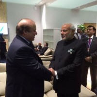 Nawaz Sharif and Modi Meating